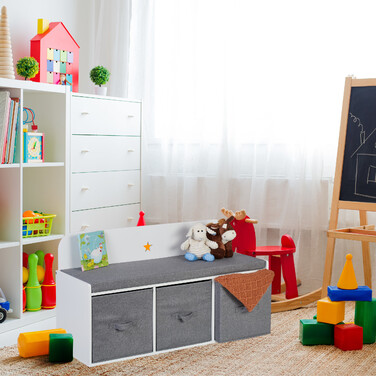 Relaxdays Children's Bench with Storage