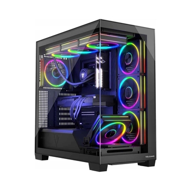 Корпус для комп'ютера Modecom Volcano Stellar ARGB Midi 8F Black