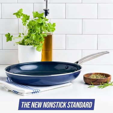 Набір сковорідок Blue Diamond Cookware Diamant, 2 шт (24 см та 28 см), керамічне антипригарне покриття, без PFAS, для всіх типів плит, включаючи індукцію