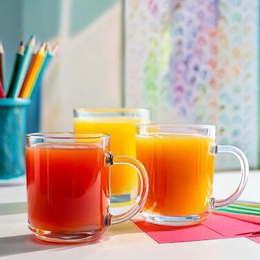 Набір склянок для лате макіато Krosno Glasmark 4 шт., 200 мл (кавові, для чаю, десертних, води, глінтвейну, айс-кафе)