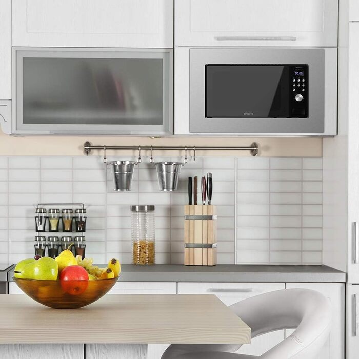 Мікрохвильова піч Enbau 700W Steel-Black