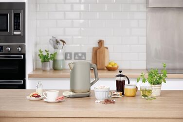 Електричний чайник Ninja Perfect Temperature, 1.7 л, швидке кип'ятіння, 6 температурних режимів, функція підтримання тепла, Stonegold, KT201EUSTGD