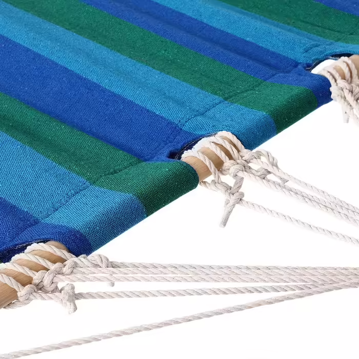 DETEX® Hammock with Stand - Durable, Robust, Portable, Outdoor Hammock, Travel Hammock, Camping Hammock, Garden, Balcony, Blue