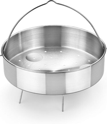 Корзина для приготування їжі на пару з нержавіючої сталі BRA (22 x 22 x 5 см)