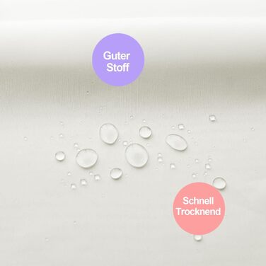 Штора для ванної кімнати YISURE антигрибкова 200x220 см, текстиль-поліестер, водонепроникна, колір кремовий