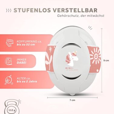 Schallwerk Mini+ - Навушники-захисники для малюків: захист від шуму, преміум-якість, єдиноріг Dusty