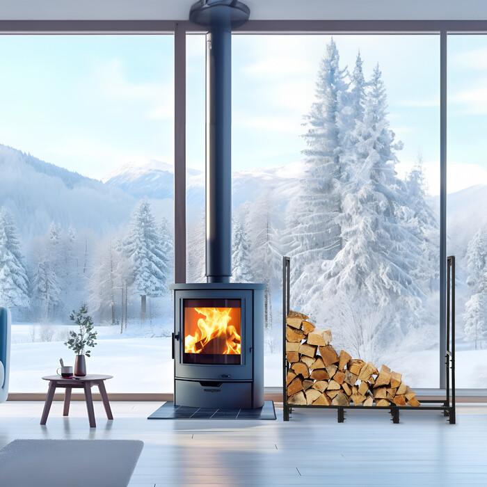 Relaxdays XL Firewood Rack, Indoor & Outdoor