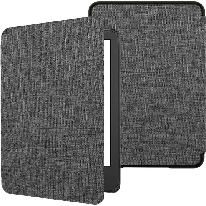 Чохол TOKILO для Kindle 6' E-Reader (11-те покоління 2024/2022), м'яке PU-шкіряне покриття з автоматичним увімкненням/вимиканням, не сумісний з iPad/Kobo/Tolino/Pocketbook/Sony E-Book Reader, темно-синій (сірий).