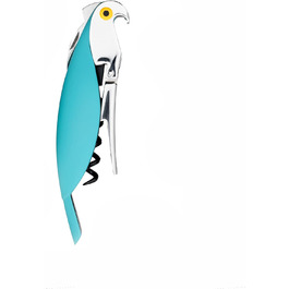 Відкривачка для вина Alessi 'Parrot' з алюмінію та PC, блакитна, 30 x 8 x 12 см