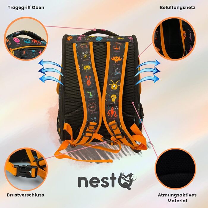 Рюкзак для собак та котів, до 5 кг, ергономічний, з вентиляцією, для подорожей (Помаранчевий)