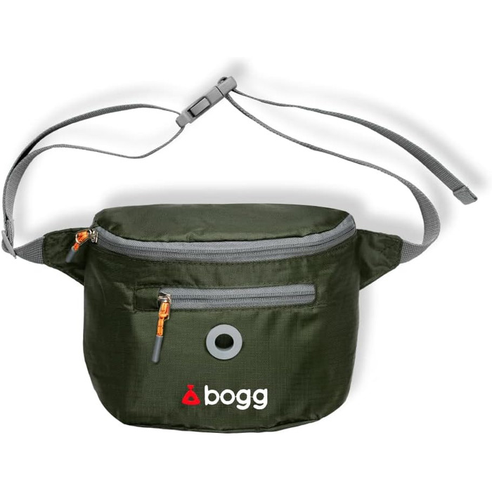 Сумка на плече для собак BOGG з дозатором пакетів для вигулу та контейнером для відходів (Buster Green)