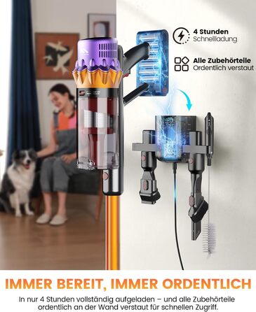 Бездротовий акумуляторний пилосос AlloyMove A05: 50000Pa, 550W, 80 хвилин, LED-дисплей, антизаплутана щітка, 7-ступенева фільтрація, для тварин, твердих поверхонь та килимів