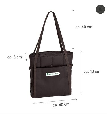 Сумка для подорожей з собакою Doctor Bark: зручна сумка-подушка, підходить для алергіків, великий розмір, коричнева
