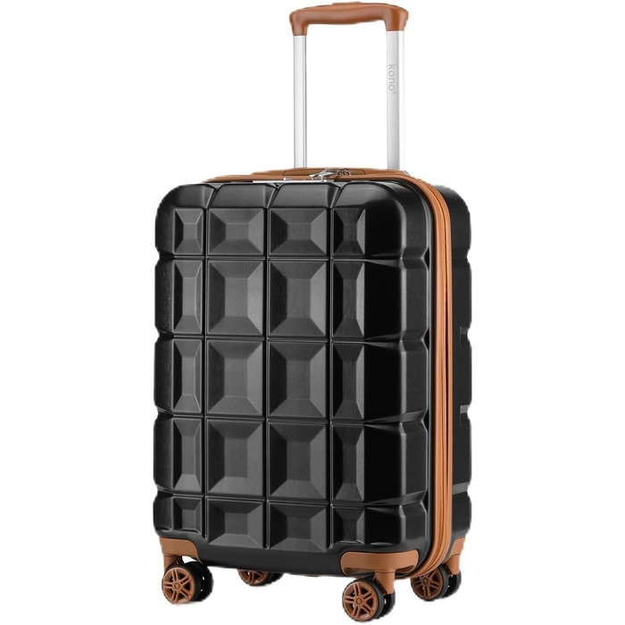 Чемодан KONO Mittelgroß (62см) з 4 колесами, ABS, TSA-замок, ручне багаж (62x43x26см)