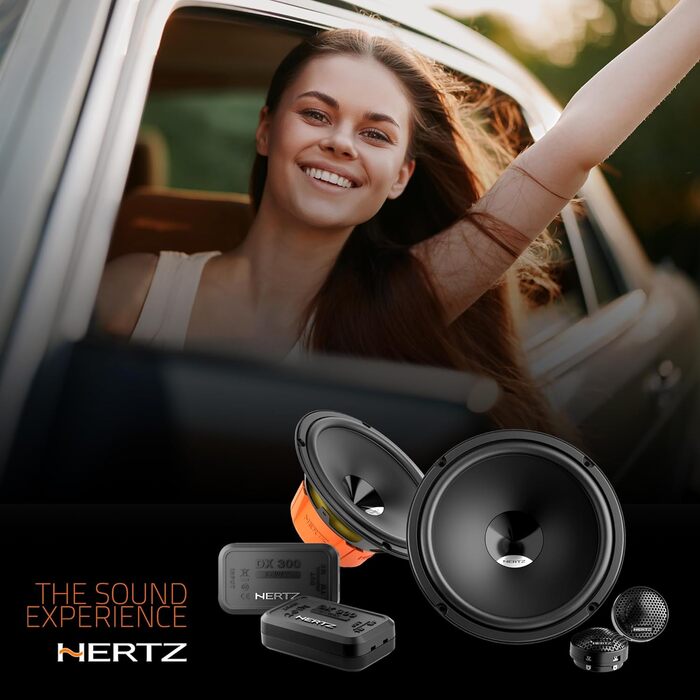 Акустична система Hertz DSK 165.3 2-смугова, 165 мм сабвуфер і 24 мм твітер, висока якість звуку, легкий монтаж