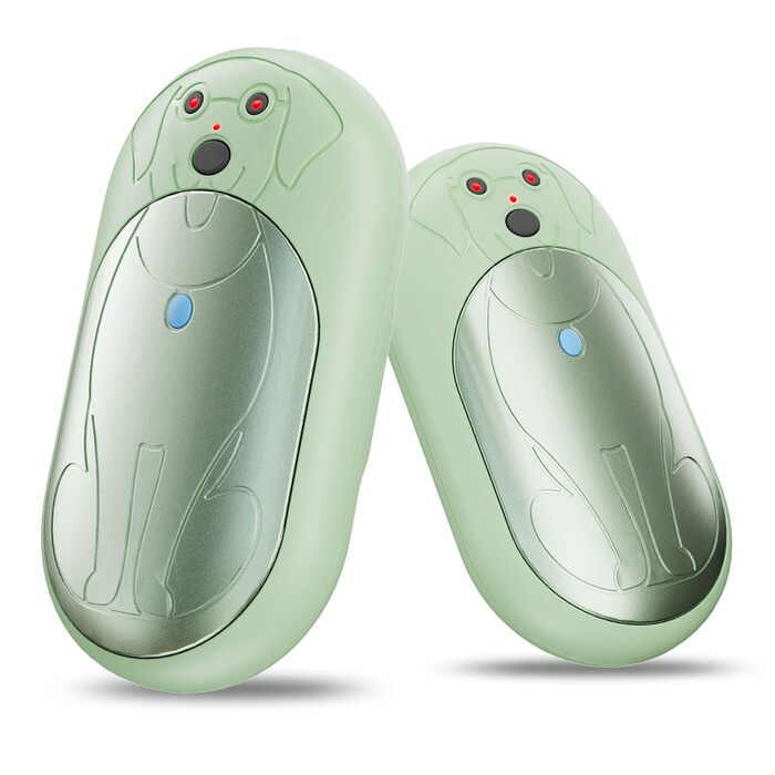 Електричні грілки для рук 6000mAh (2 шт.) - перезаряджувані, USB-C, 3 режими нагріву, подарунок для жінок, чоловіків, дітей, для катання на лижах, піших прогулянок (зелені)