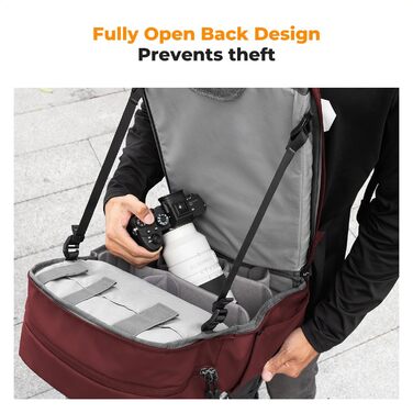 Рюкзак для камери K&F CONCEPT 20L з відділенням для ноутбука 15.6