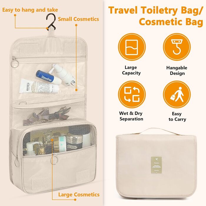 Набір органайзерів для валізи 12 шт. Packing Cubes, бежевий - Розділювачі для одягу в подорожі та на відпочинок