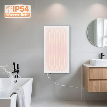 Інфрачервовий обігрівач Mursche 290W - електричний настінний обігрівач з захистом від перегріву для ванної кімнати