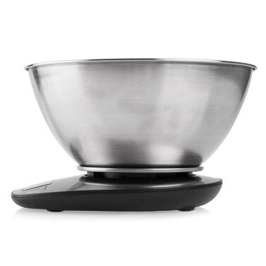 Кухонні ваги Dori з нержавіючої сталі - цифрові, LCD дисплей, програма для вимірювання молока та води, 5 кг