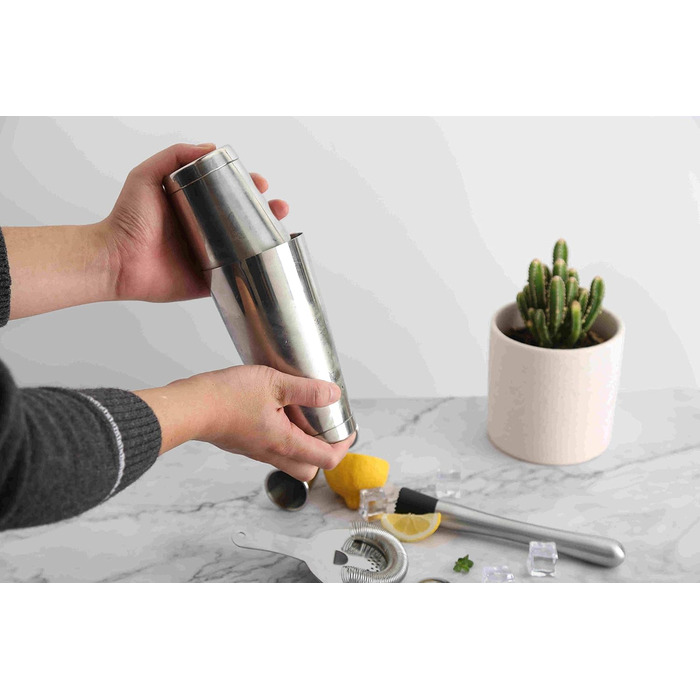 Набір для коктейлів 12 предметів: шейкер, аксесуари для бармена, професійний набір для коктейлів з нержавіючої сталі, 550мл та 850мл, подарункова коробка