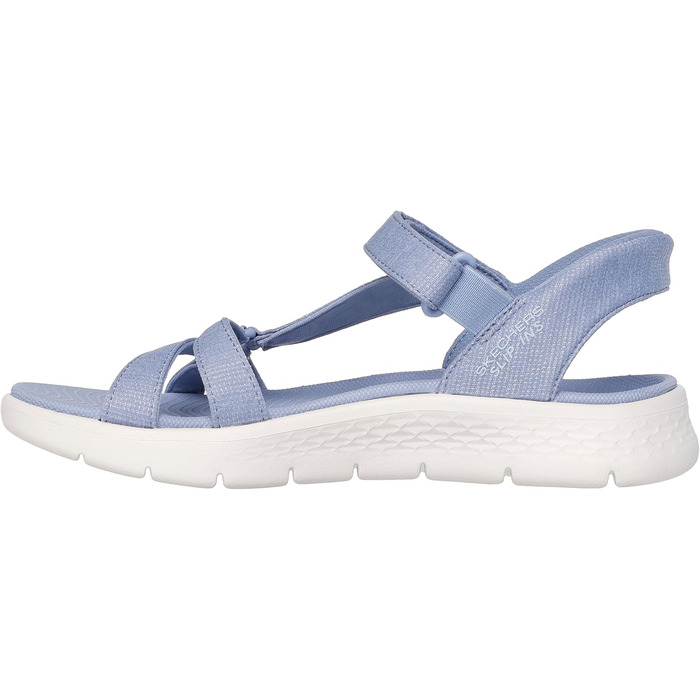 Сандалі жіночі Skechers Go Walk Flex Illuminate Hands Free Slip-ins – зручні босоніжки для прогулянок, колір темно-зелений (40 EU)