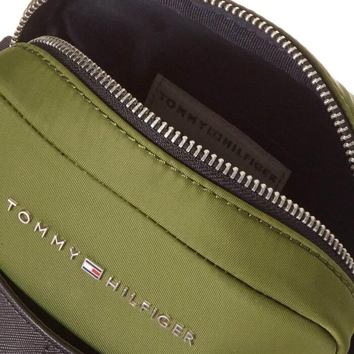 Чоловіча сумка-месенджер Tommy Hilfiger Elevated Nylon Mini Reporter (AM0AM10944), зелена (Mentor Green)