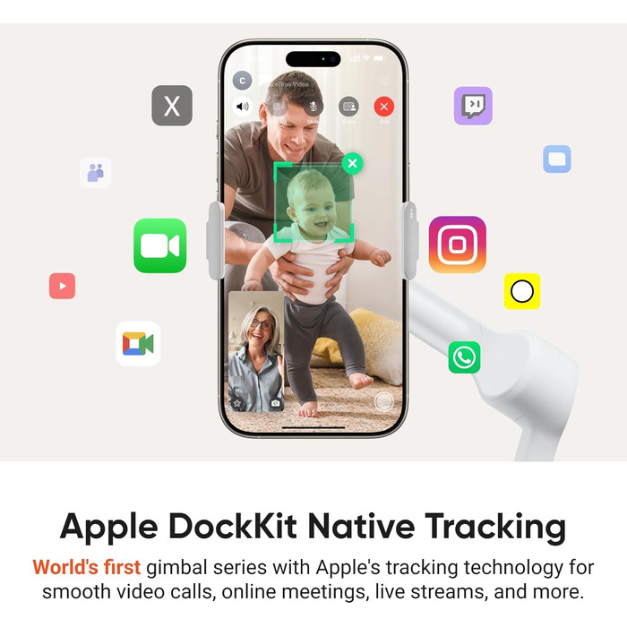 Insta360 Flow 2 Pro Gray – Професійний гіростабілізатор для смартфона з Apple DockKit, AI-tracking, інтегроване штатив/селфі-стік, для мобільного влогінгу та подорожей, сірий колір