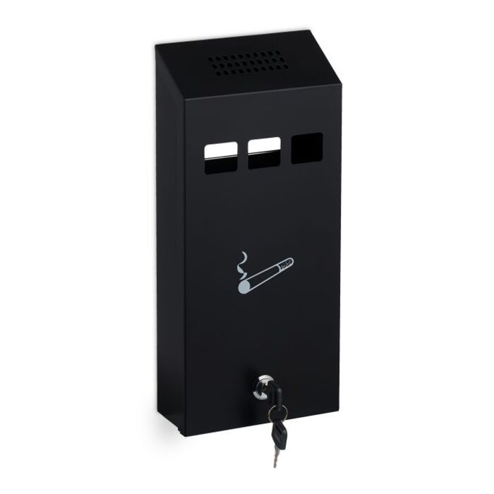 Relaxdays Black Wall-Mounted Cup Holder