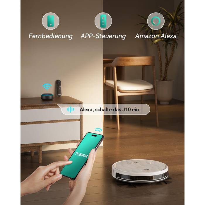 Робот-пилосос Tesvor S8MAX 3-в-1 з функцією миття, 8000Pa, LiDAR-навігація, 240 хвилин роботи, керування через додаток/Alexa, самостійна станція очищення 2.5L для великих приміщень та домівок з тваринами (M2)