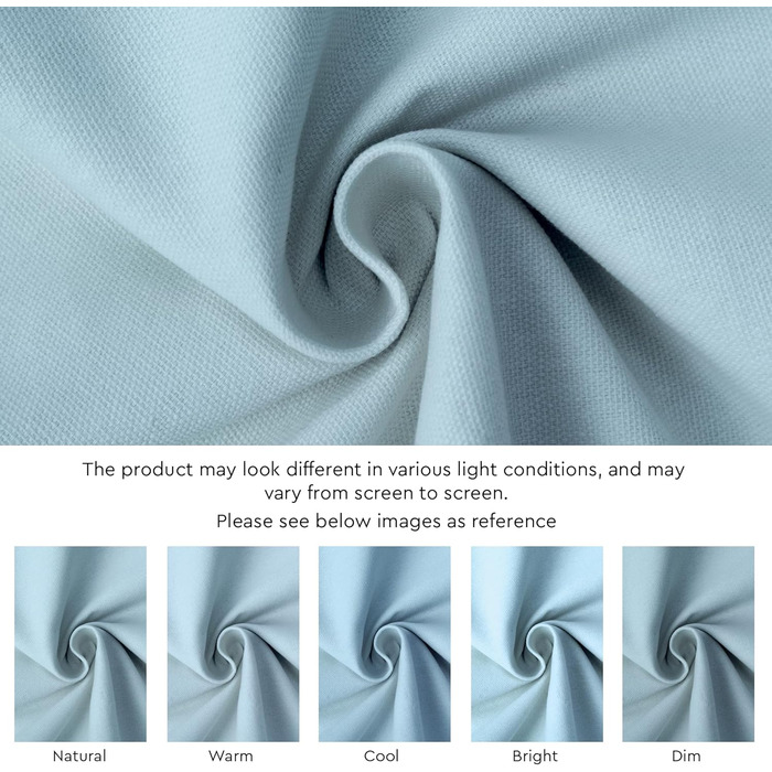 Encasa XO Cotton Fabric Napkins | Set of 12 | Size 43x43 cm | Solid Ice Blue | Machine Washable