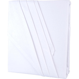 aqua-textil Edition Fitted Sheet XXL 240 x 290 cm White Cotton Classic Bed Sheet