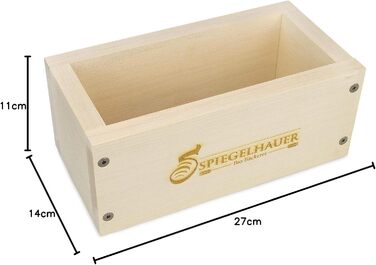 Bäckerei Spiegelhauer Bread Baking Frame Bread Baking Mold Maple Wood Wooden Baking Mold for Bread without Parchment Liner