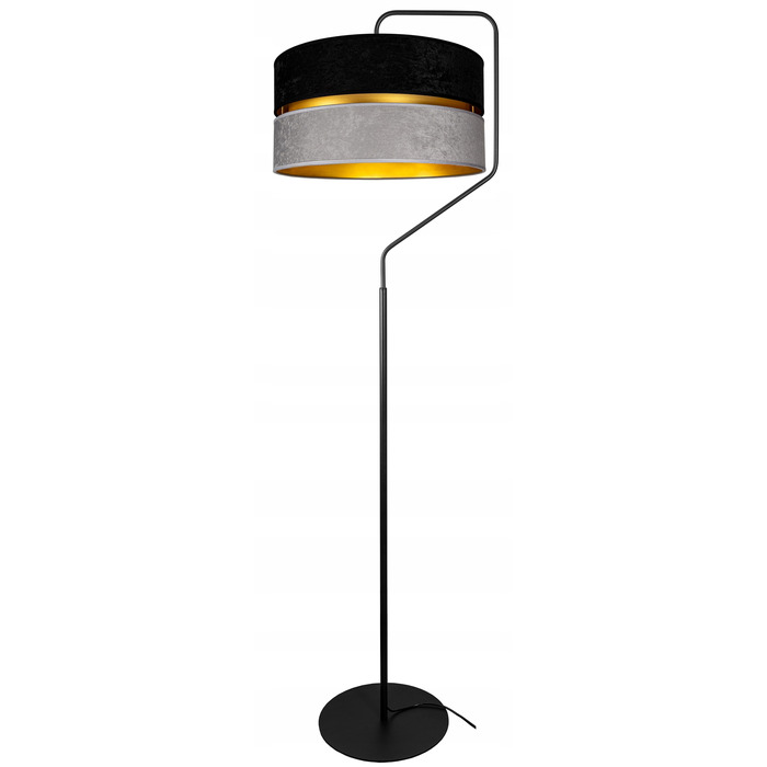 Підлогова лампа Glimex MODERN E27 60 Вт, чорний, сірий, жовтий