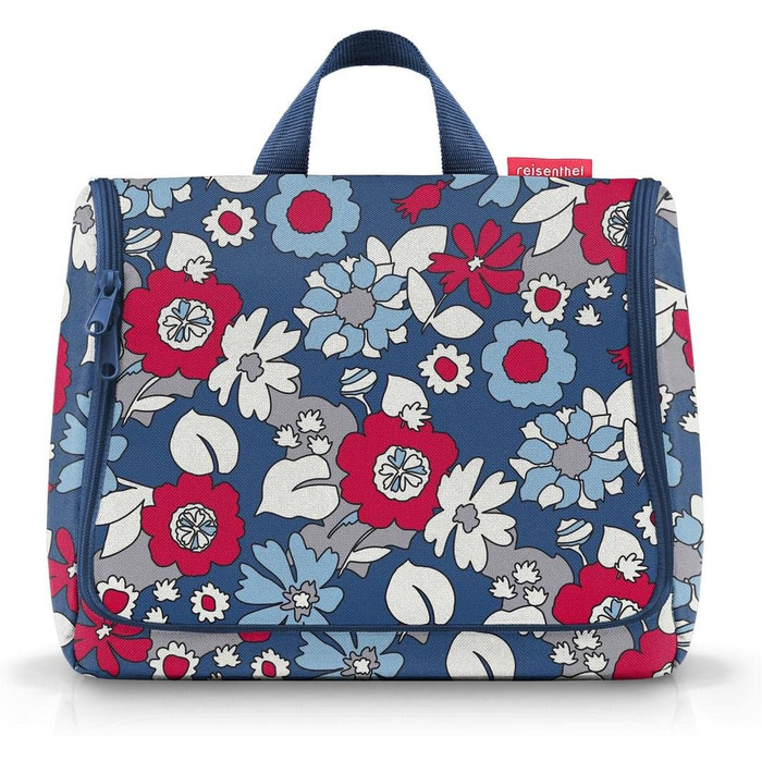 Сумка-органайзер Reisenthel Toiletbag XL - велика, з гачком, водовідштовхувальне покриття, колір: Флорист Індіго