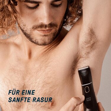 Тілогрумер 2.0: чоловічий триммер для тіла з безпечною клинком, 120 хв роботи, водонепроникний, LED-підсвітка, режим Beast, з Німеччини