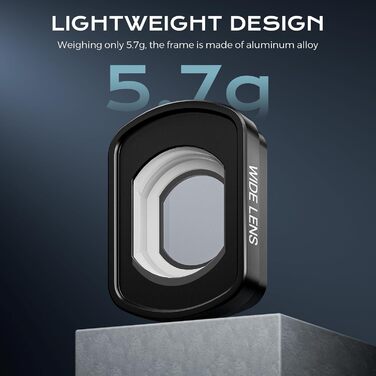 Набір фільтрів для DJI Osmo Pocket 3/4: Ширококутний об'єктив, CPL, Black Diffusion 1/4, ND4-128 (VND 2-7 Stops)