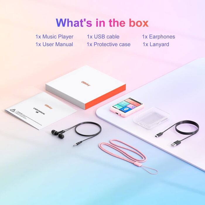MP3-плеєр Oilsky 128GB Bluetooth 5.4, 2.4