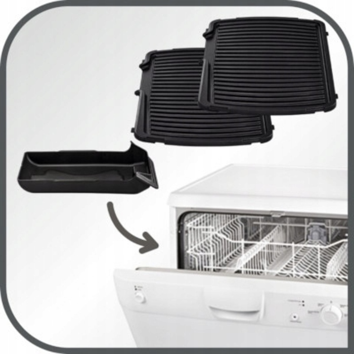 Електричний гриль Tefal GC461B, складаний, 2400 Вт, площа 800 см²