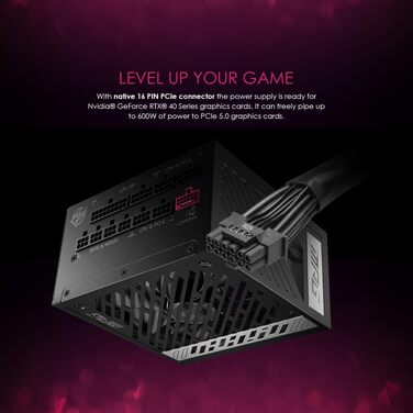 Блок живлення MSI MPG A1000G PCIE5 1000W, 80 Plus Gold, ATX 3.0, PCIe 5.0, повністю модульний