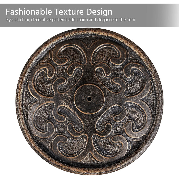 Yaheetech Umbrella Stand Balcony Umbrella Stand Market Umbrella Stand Umbrella Base Umbrella Stand for Umbrella Poles up to 38 mm / 48 mm, Bronze