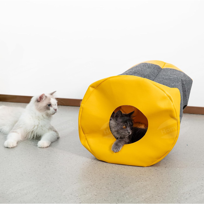 Килимок-іграшка для котів з тунелем та ігровим мішком, інтерактивне заняття для котів, центр активностей, килимок для полювання лапками, інтелектуальна іграшка для котів