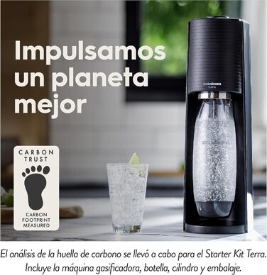 SodaStream Set: Газована вода вдома – машина для газування, циліндр CO2 60л, пляшка FUSE 1л, 2 пляшки My Only Bottle 0.5л, чорний колір
