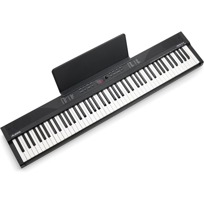 Клавіатура Alesis E-Piano з 88 клавішами, 480 звуків, USB-MIDI, динаміками, аксесуарами та уроками для початківців