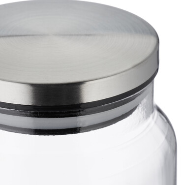 Relaxdays Set of 3 Storage Jars with Lid, 700 ml