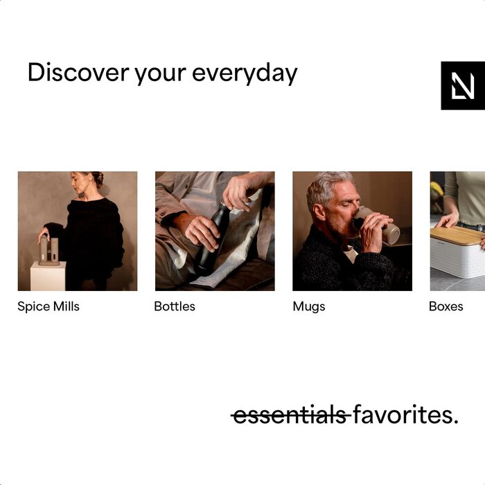 Термокружка LARS NYSØM 380 мл | Термокружка для кави та чаю з нержавіючої сталі | Зігріваючий термос для подорожей | Колір: Taupe Brown/Almond Beige