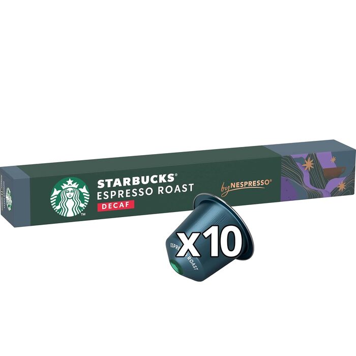 Капсули для кави Espresso Roast Decaf від Starbucks, темна обсмажка, капсули 8 x 10 (80 капсул)