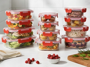 Набір скляних контейнерів для їжі Nutrichef, 24 шт., без BPA