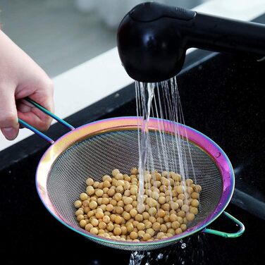 Набір сит для просіювання Fine Mesh (3 шт.), рожеве золото, нержавіюча сталь, для випічки, матча, соусів, пасти