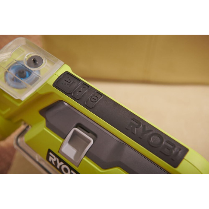 RYOBI 18V ONE+ Акумуляторний Текстильний Очищувач Pro: Потужне Видалення Плям, 2-в-1 Мийна Щітка, Dual-Tank, для Дому та Автомобіля (RDC18-0)